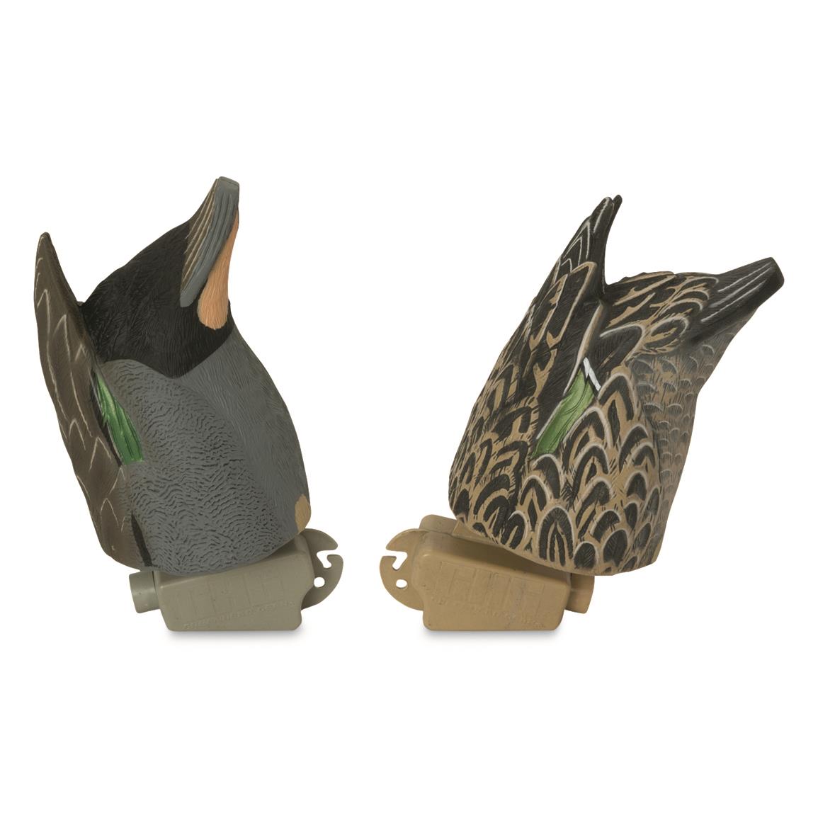 Avery GHG Pro-Grade Butt Up Feeder Green-Winged Teal Decoys, 2 Pieces