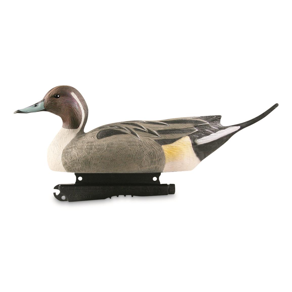 Avery GHG Hunter Series Life Size All Drake Pintail Duck Decoys, 6 Pack