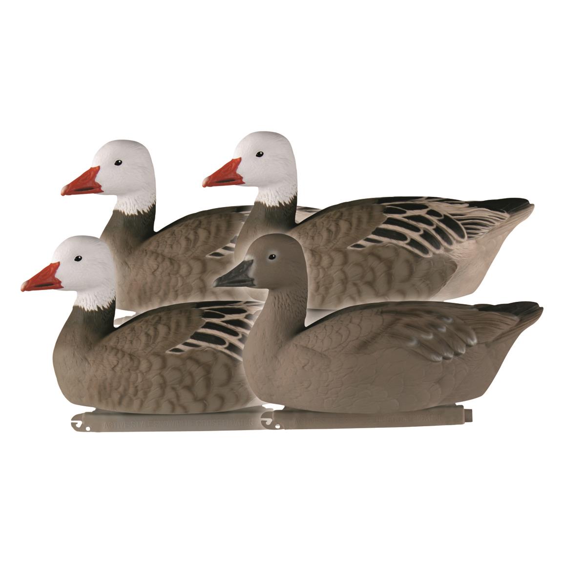Avery GHG Pro-Grade Blue Goose Floater Decoys, 4 Pieces