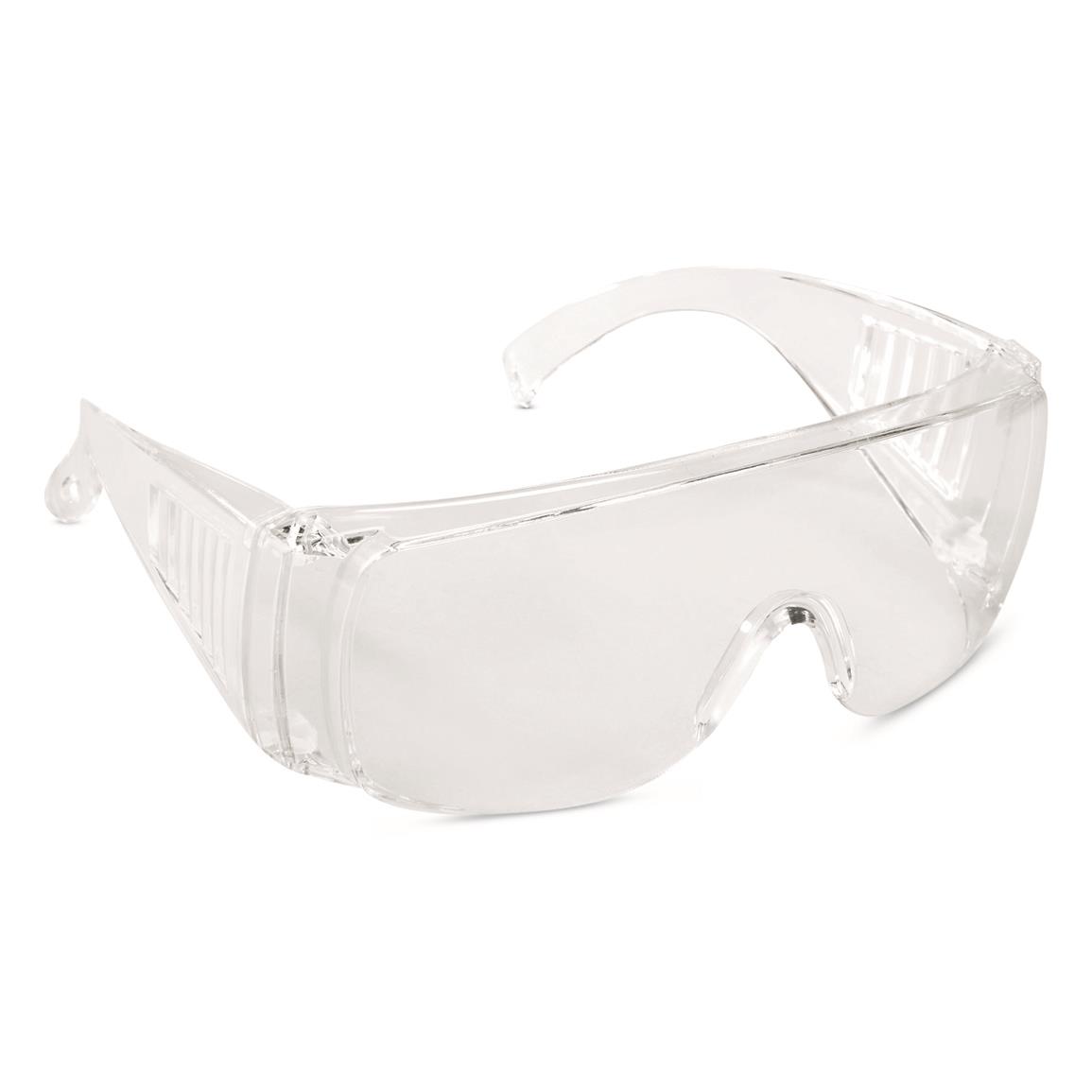 U.S. Municipal Surplus Safety Glasses, 10 Pairs, New