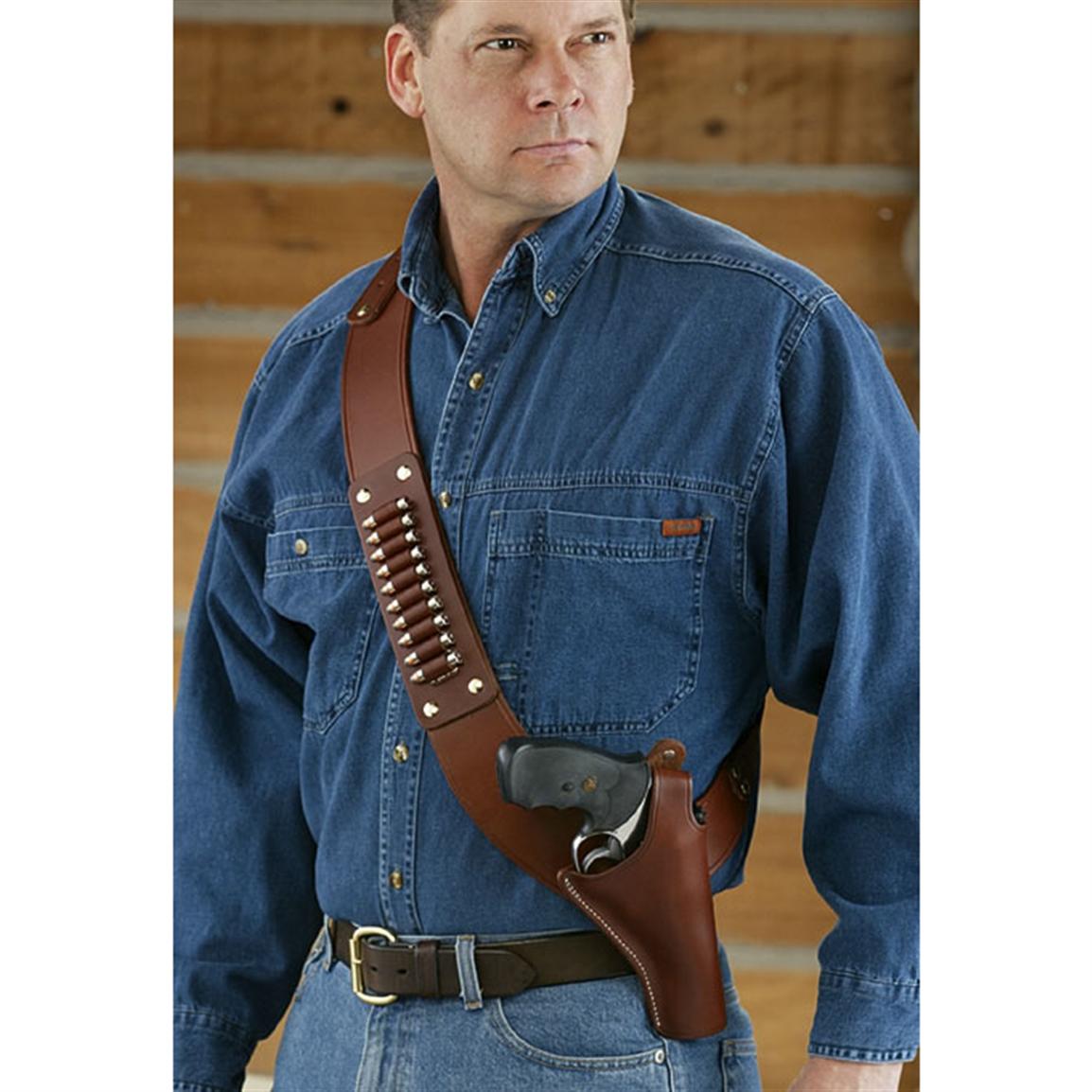Shoulder Holster with Ammo Pouch for RUGER SUPER REDHAWK 9 1/2"