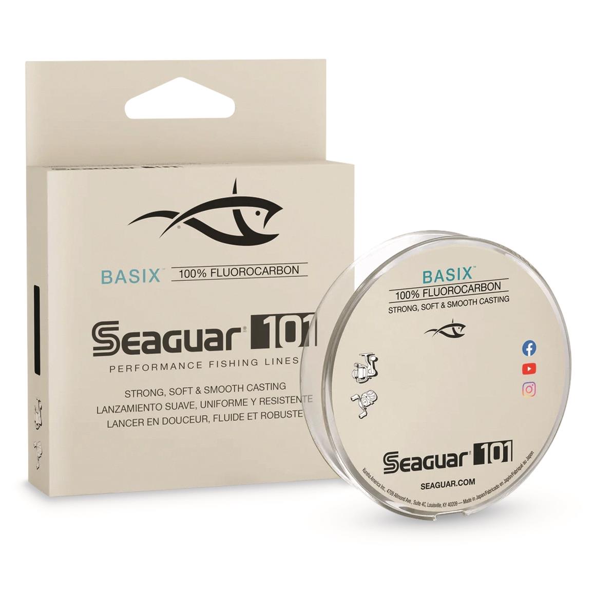 Seaguar BasiX 101 Fluorocarbon Fishing Line, 200 Yards