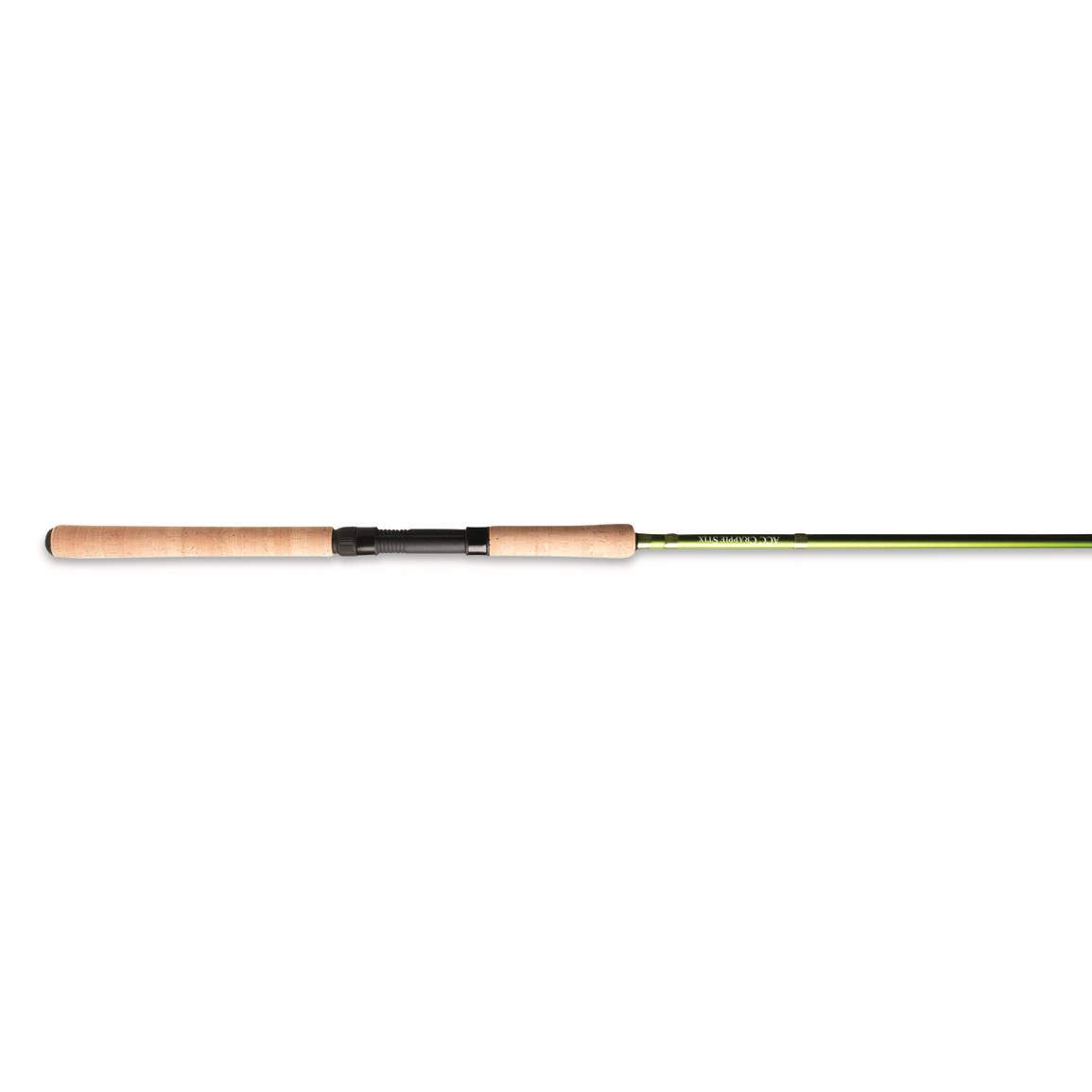 ACC Crappie Stix GS10M Green Series Jigging Rod, 10' Length, Medium Power, Moderate Action, 2 Pieces