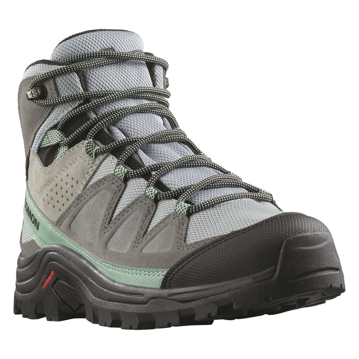 Salomon Women's Quest Rove GORE-TEX Mid Hiking Boots, Quarry/quiet Shade/black