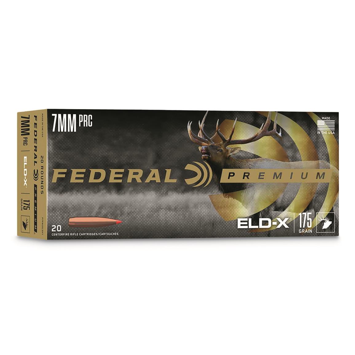 Federal Premium, 7mm PRC, ELD-X, 175 Grain, 20 Rounds