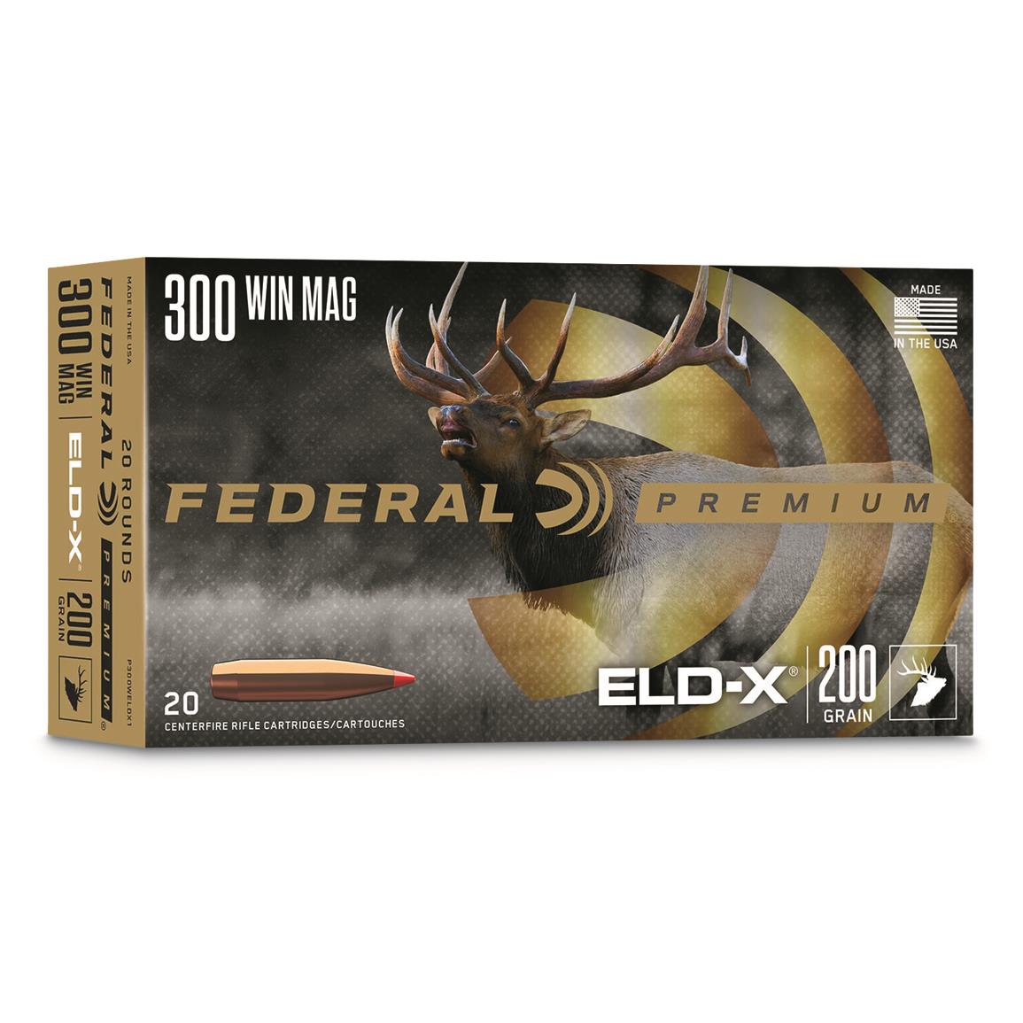 Federal Premium, .300 Win. Mag., ELD-X, 200 Grain, 20 Rounds