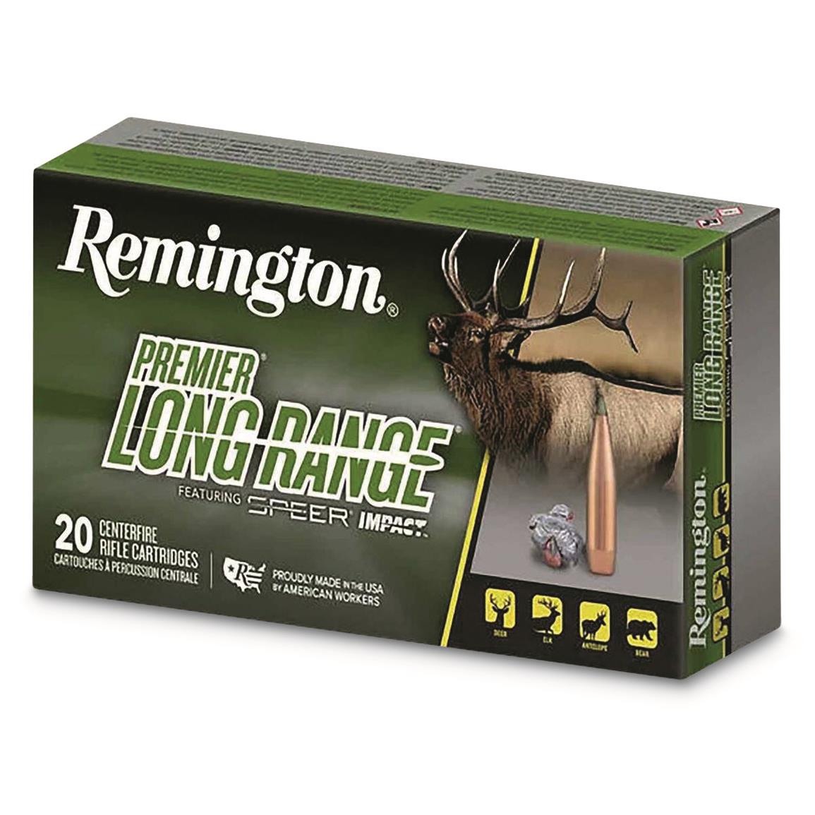 Remington Premier Long Range, 6mm Creedmoor, Speer Impact, 109 Grain, 20 Rounds