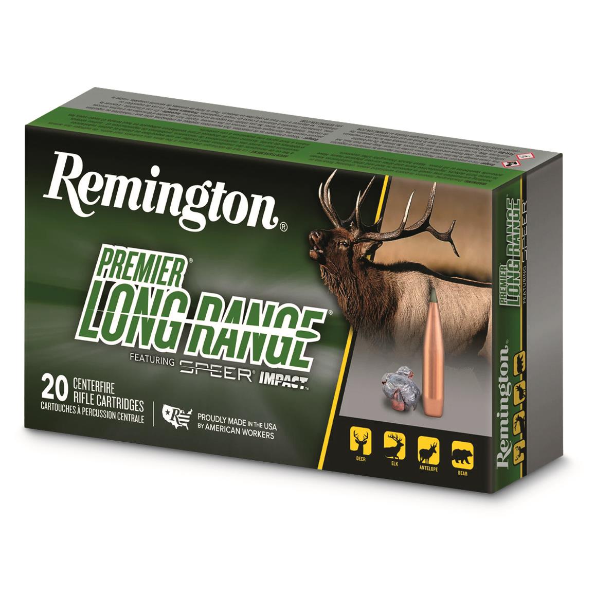 Remington Premier Long Range, 6.5 PRC, Speer Impact, 140 Grain, 20 Rounds
