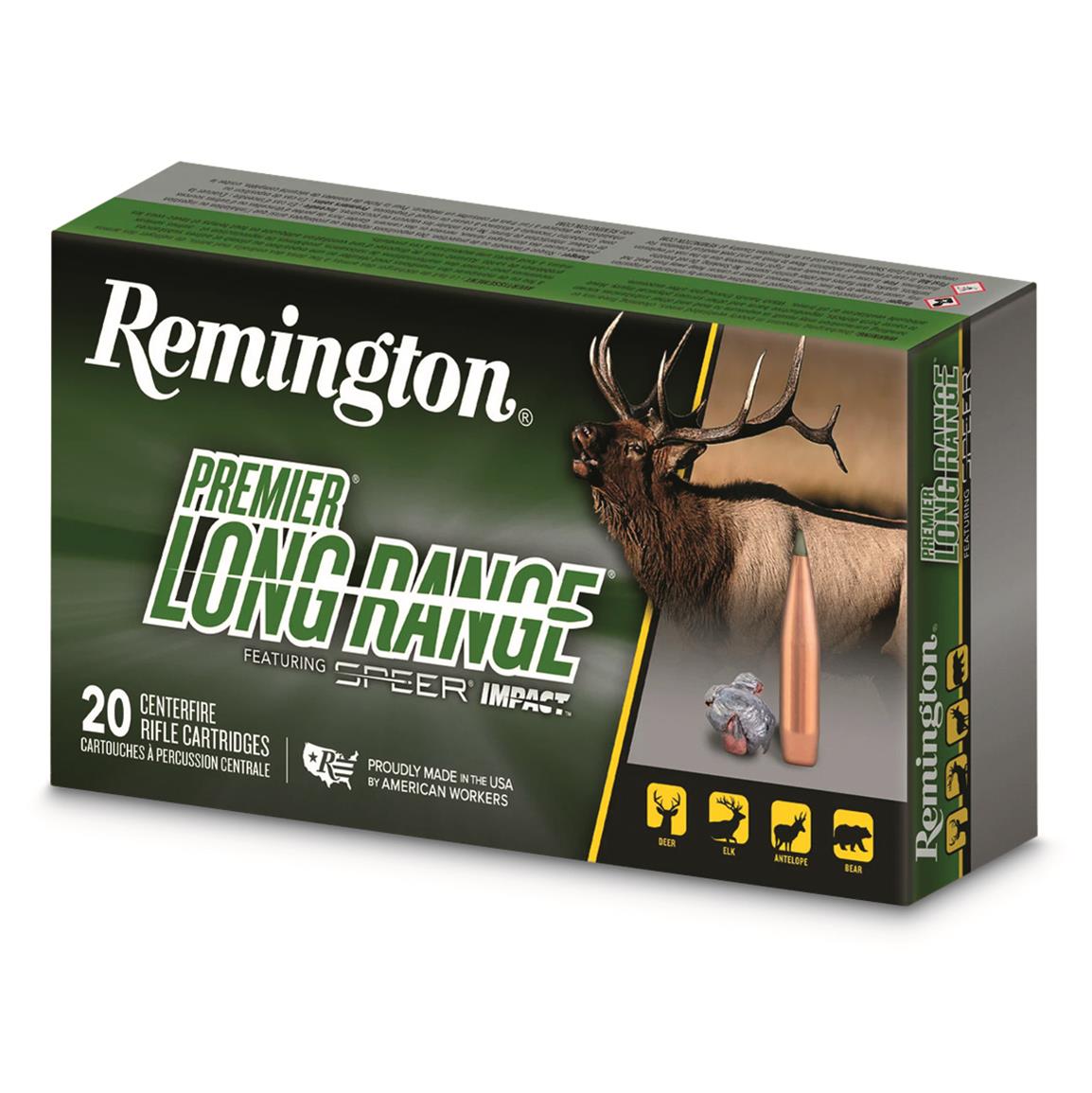 Remington Premier Long Range, 6.5mm Creedmoor, Speer Impact, 140 Grain, 20 Rounds