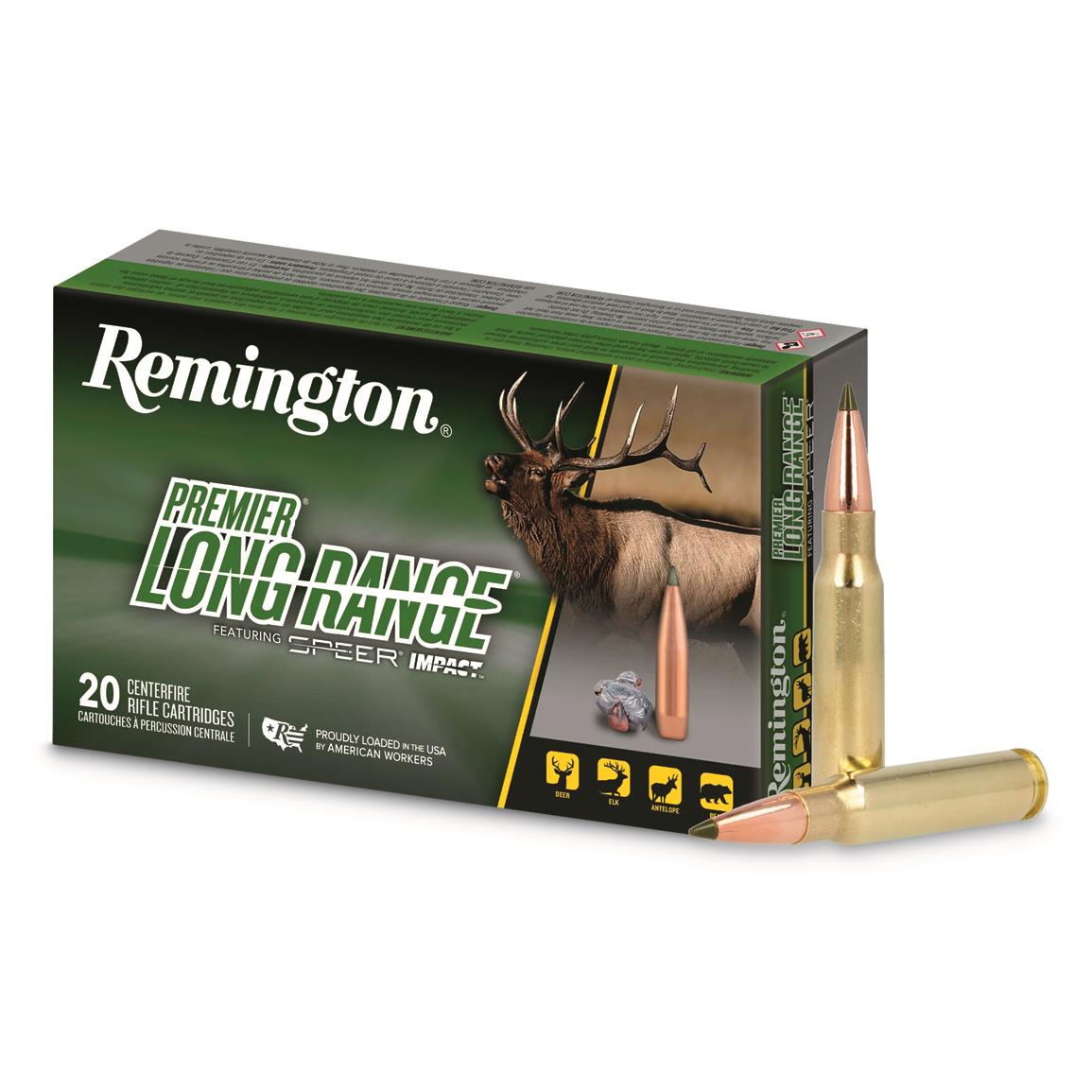 Remington Premier Long Range, .308 Win., Speer Impact, 172 Grain, 20 Rounds