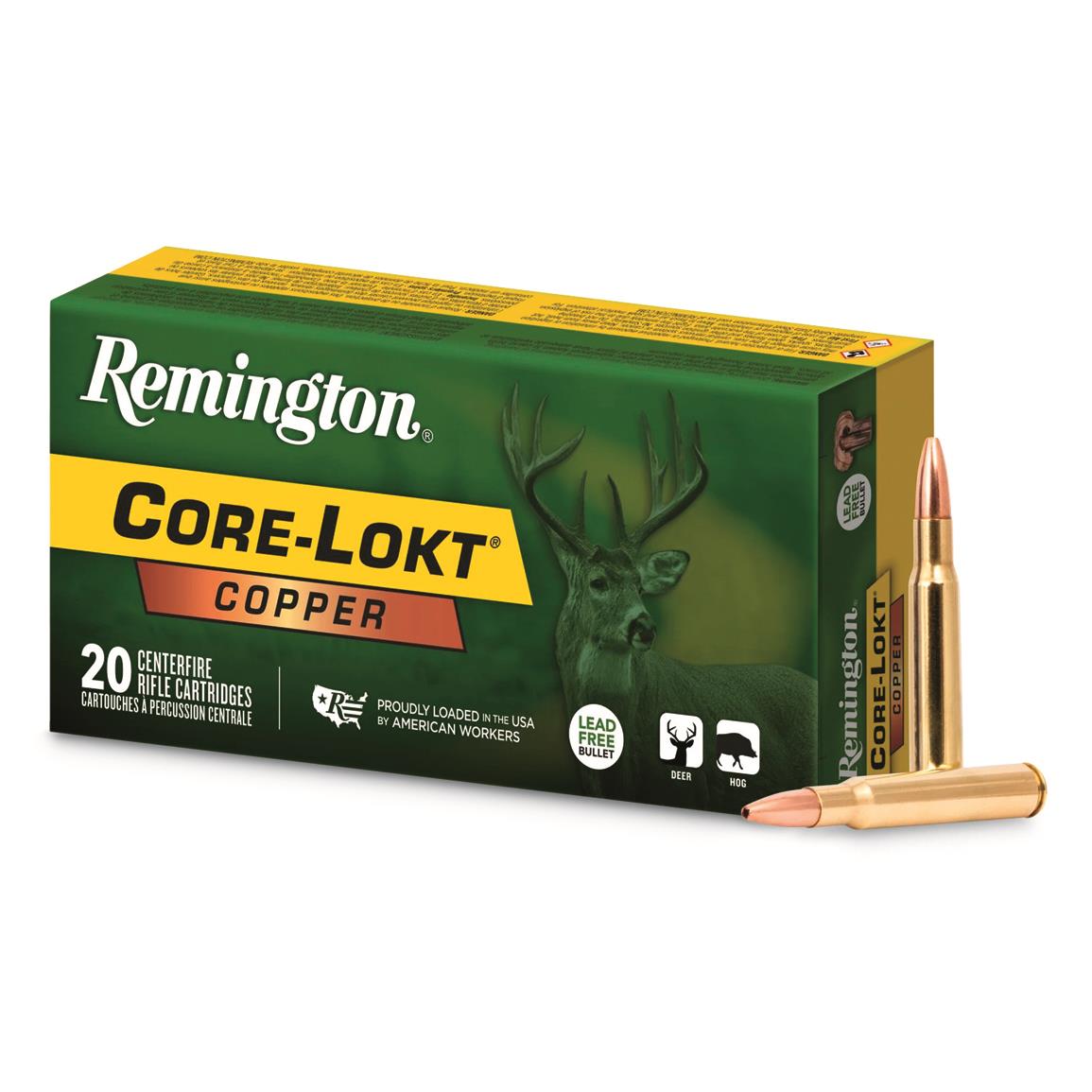 Remington Core-Lokt Copper, .30-06 Springfield, Copper HP, 150 Grain, 20 Rounds