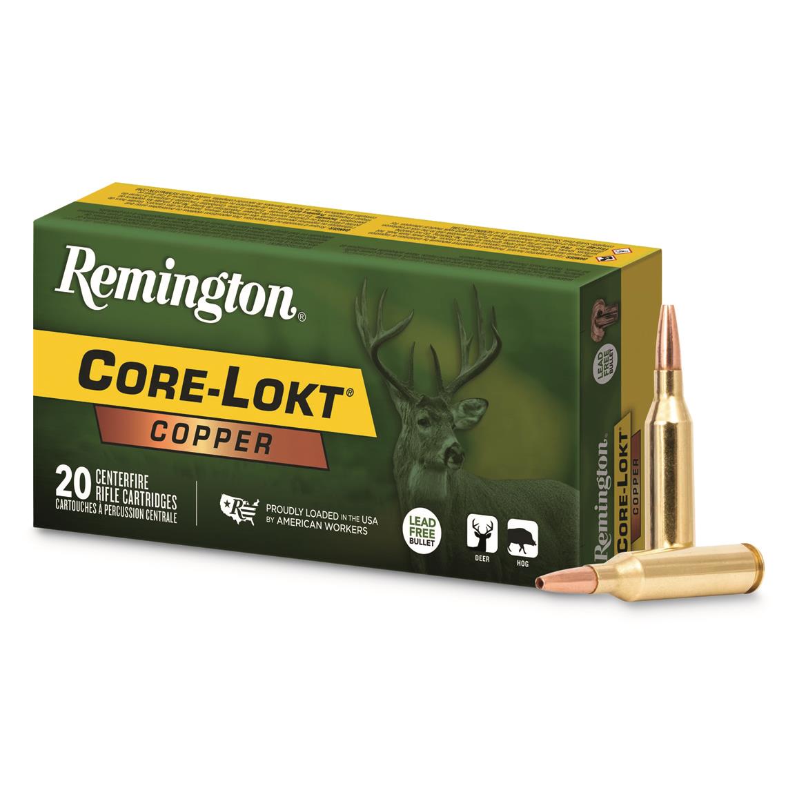 Remington Core-Lokt Copper, .300 Win. Mag., Copper HP, 180 Grain, 20 Rounds