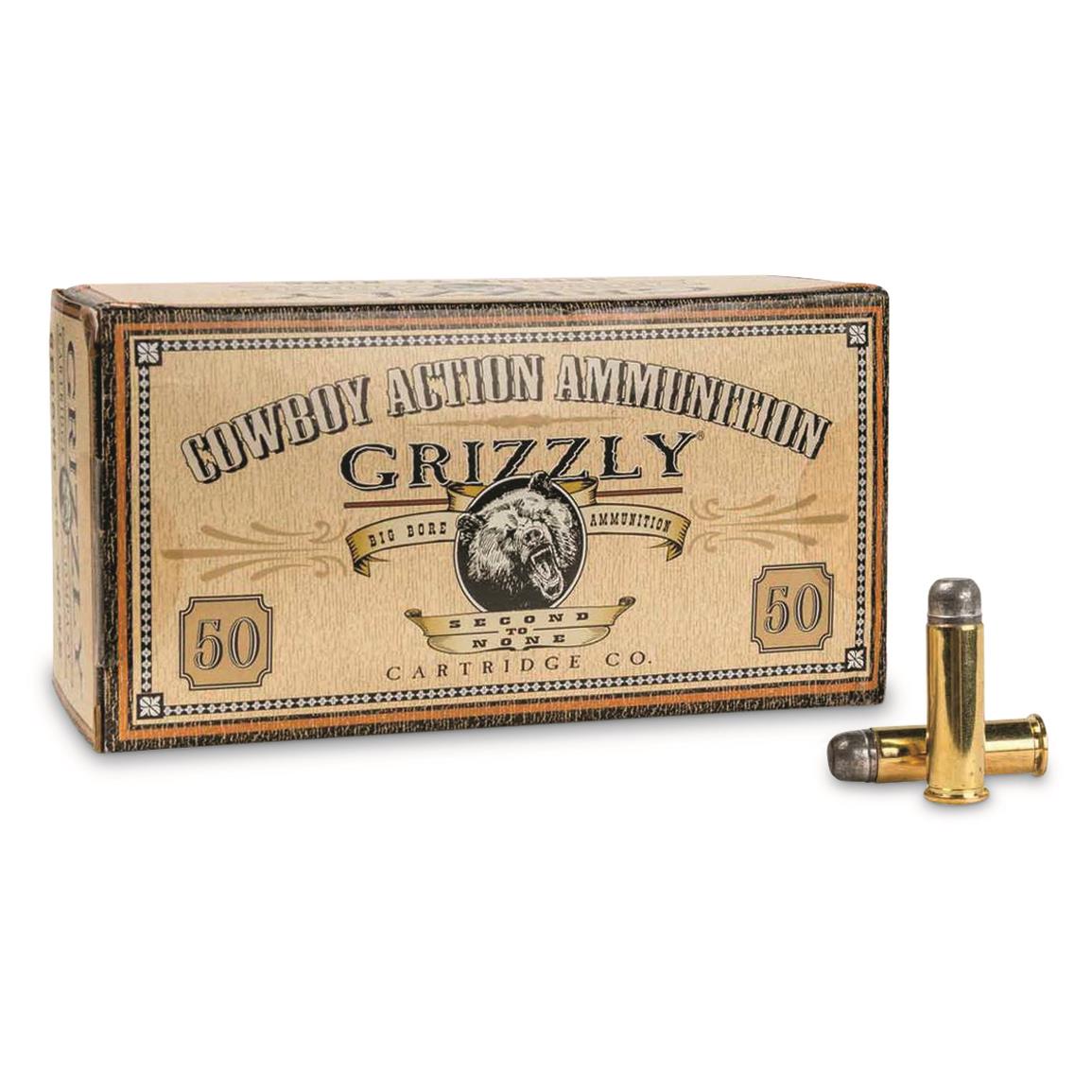 Grizzly Cartridge Co. Cowboy Action Ammo, .357 Magnum, RNFP, 158 Grain, 50 Rounds