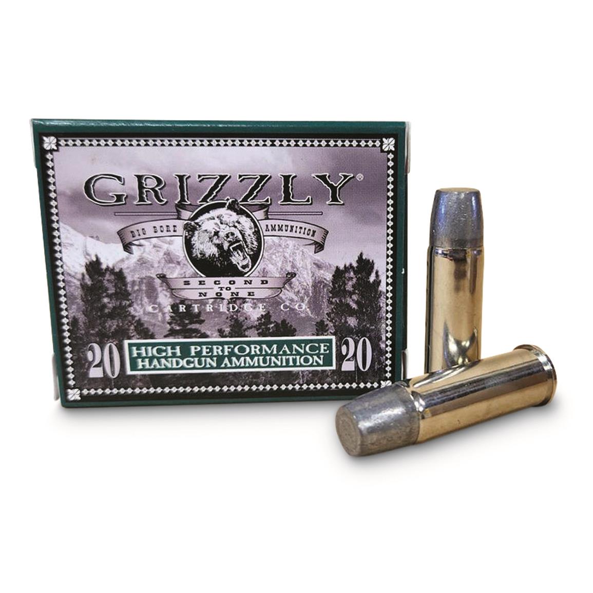 Grizzly Cartridge Co. High Performance Handgun, .44 Magnum, WLNGC, 320 Grain, 20 Rounds