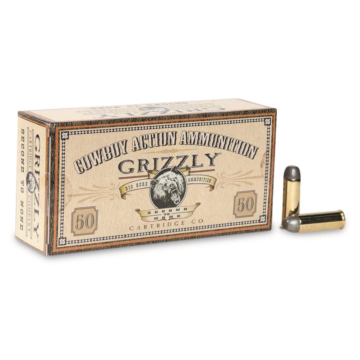 Grizzly Cartridge Co. Cowboy Action Ammo, .45 Colt, RNFP, 250 Grain, 50 Rounds