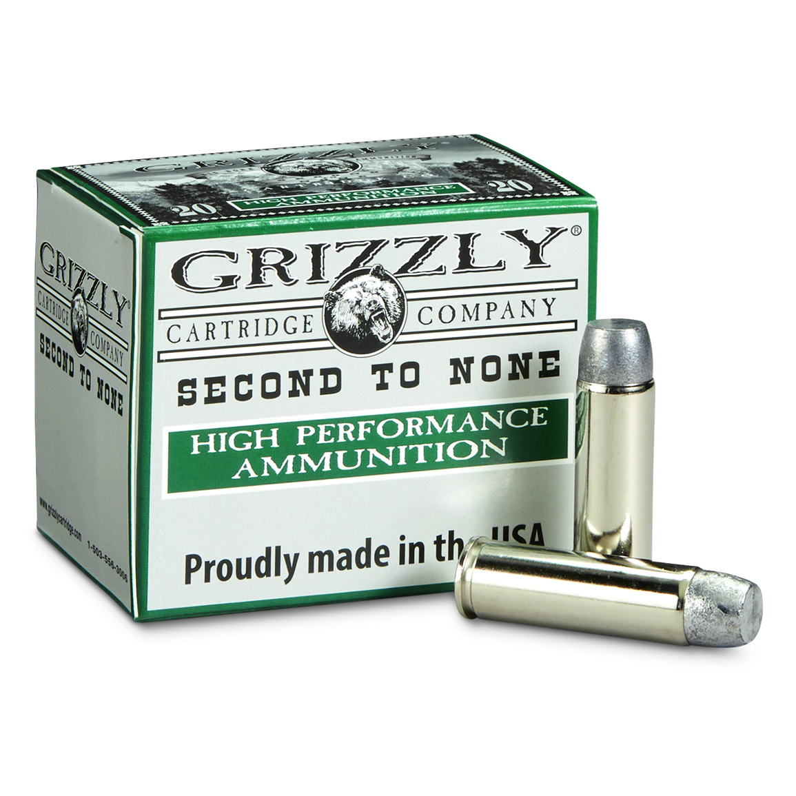 Grizzly Cartridge Co. High Performance Handgun, .500 S&W Magnum, WFNGC, 440 Grain, 20 Rounds