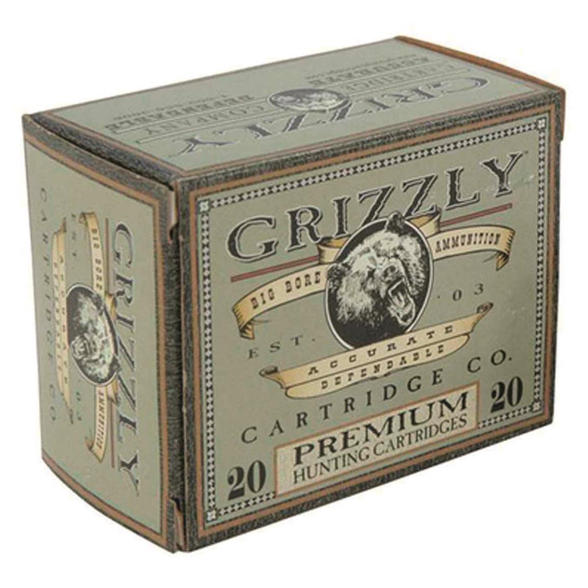 Grizzly Cartridge Co. Premium Hunting, .45-70 Gov't, LFNGC, 300 Grain, 20 Rounds