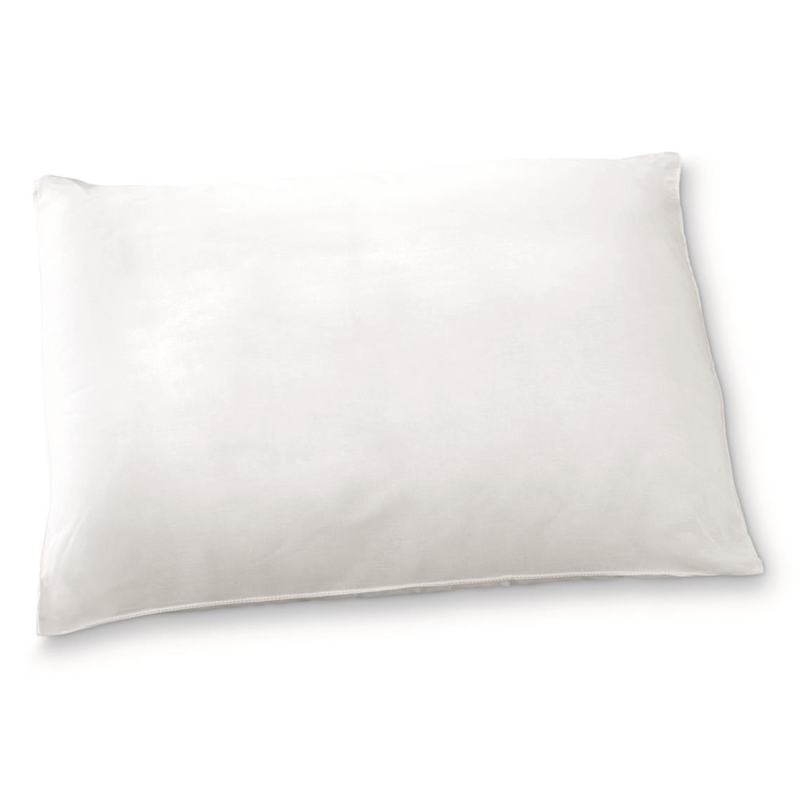 U.S. Military Surplus Polyester Fiber Pillow, 4 Pack, New