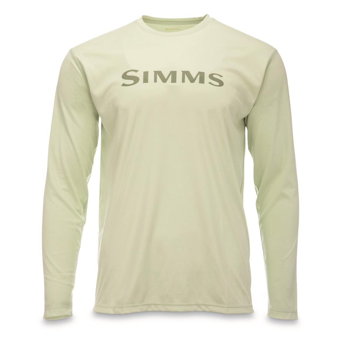 Simms Men's Tech Long-Sleeved Shirt, Light Green