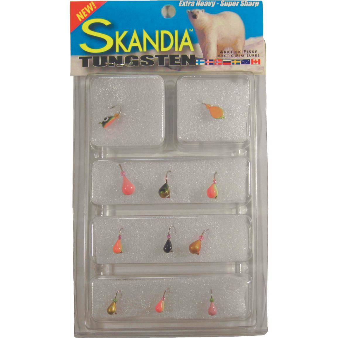 Skandia Tungsten Assorted Ice Jig Kit, 11 Pieces