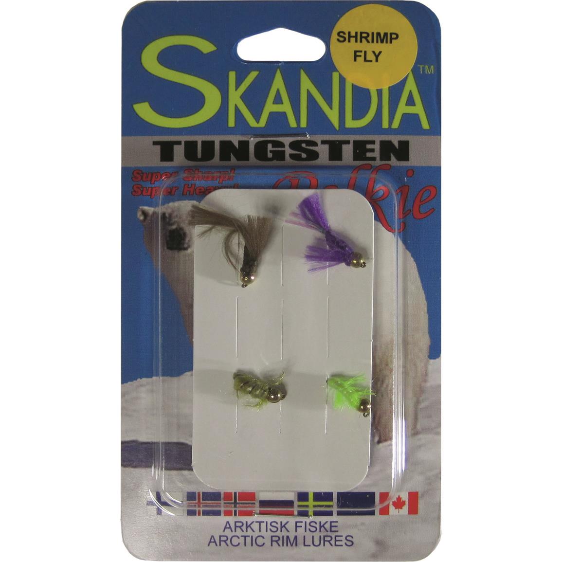Skandia Tungsten Shrimp Fly Kit, 4 Pack