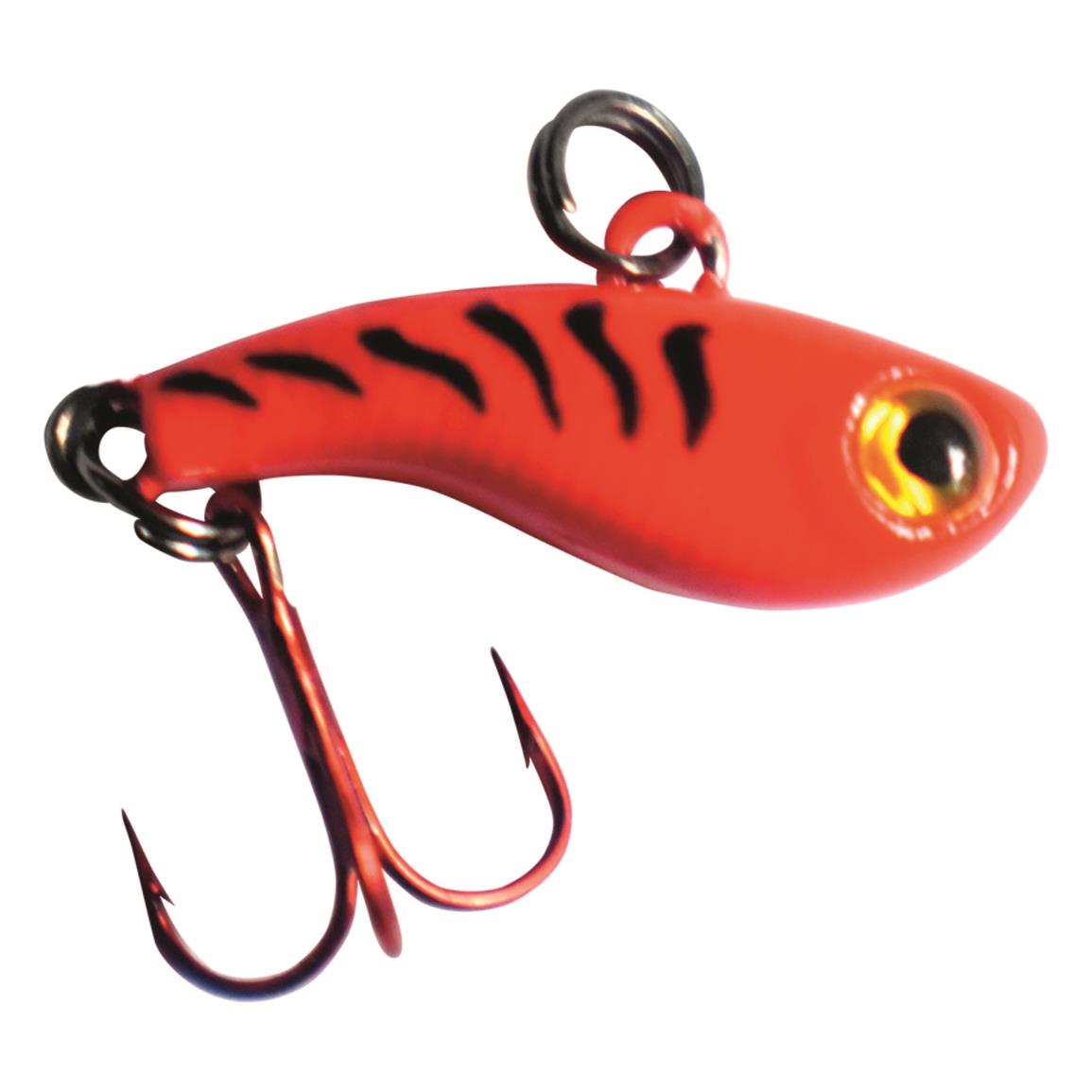 Kenders T-Rip Tungsten Mini Vibe Bait, Red Tiger