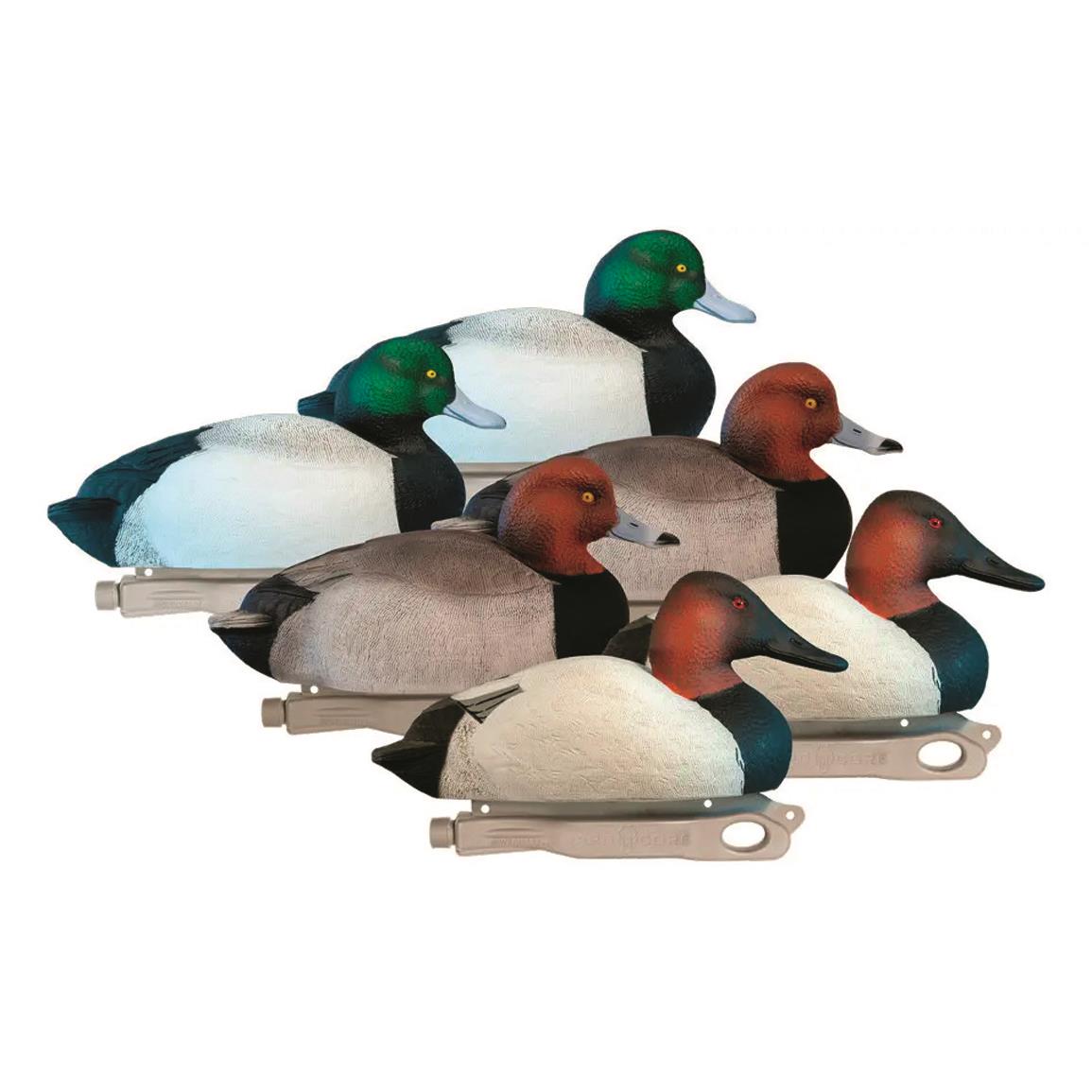 Hardcore Rugged Series Foam Filled Diver Pack Duck Decoys, 6 Pack