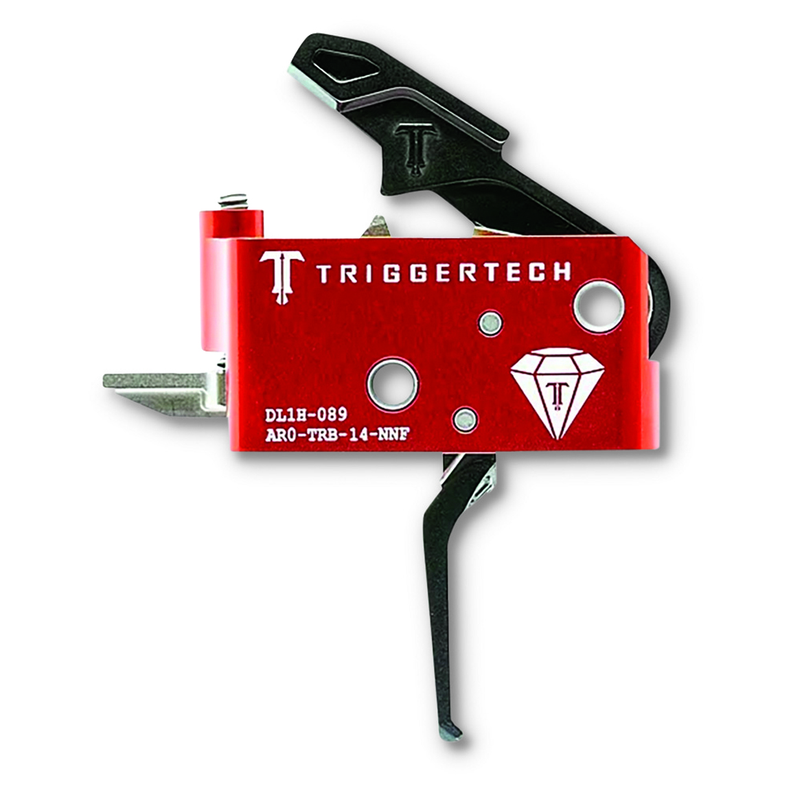 TriggerTech AR-15 Diamond 2-Stage Flat Trigger, 1.5-4 lbs.