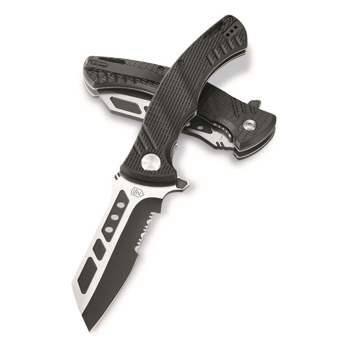 SZCO Sierra Zulu Nighthawk 4.5" Reverse Tanto Partially Serrated Folding Knife