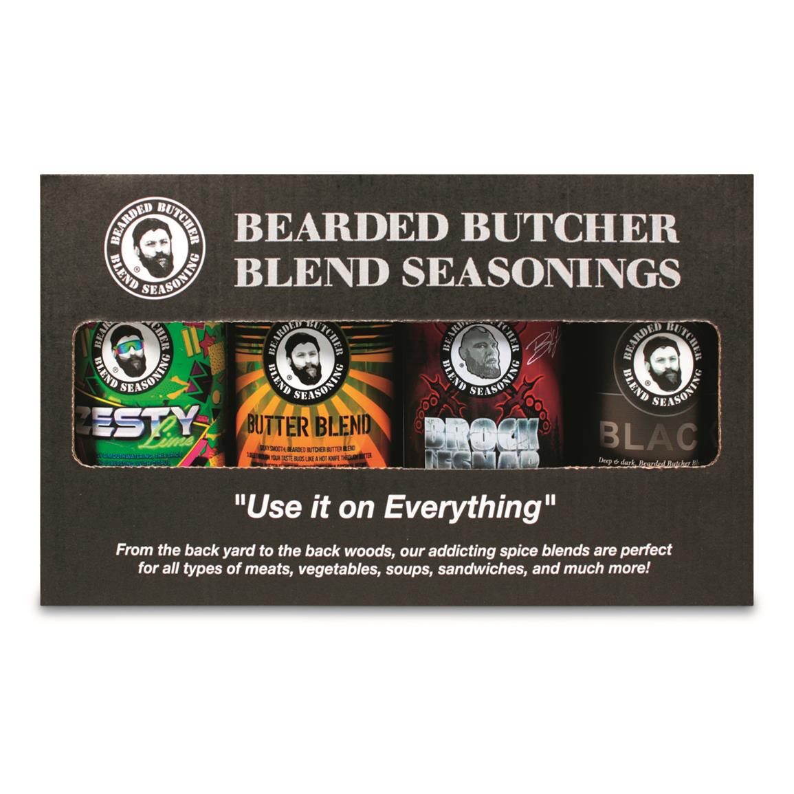 Bearded Butcher Seasoning Shaker Set, 4 Piece