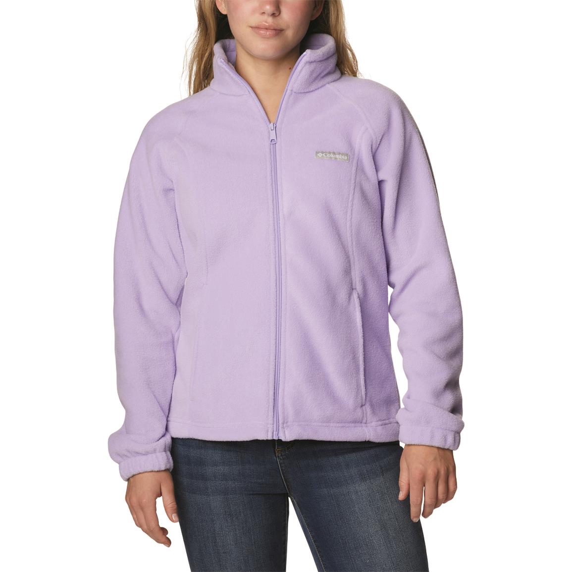 Columbia Women's Benton Springs Full Zip Fleece, Frosted Purple