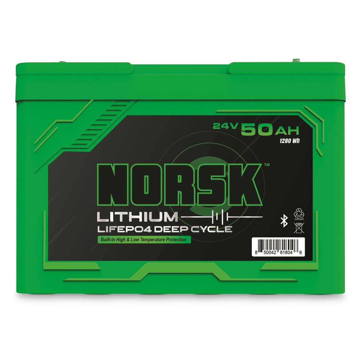 Norsk 24V 50Ah Lithium Deep Cycle Battery