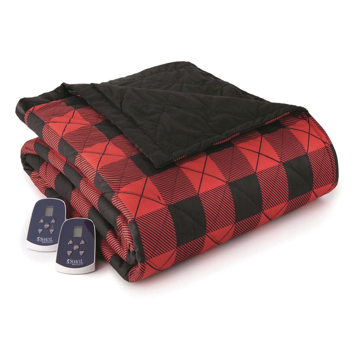 Shavel Home Products Micro Flannel 7 Layers Of Warm Electric Blanket