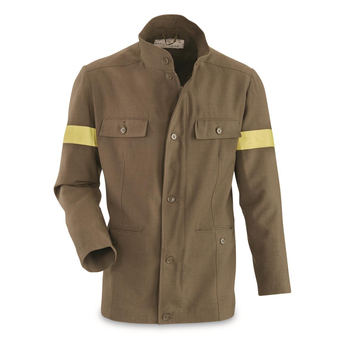 Italian Military Surplus Firemans Dress Jacket, New