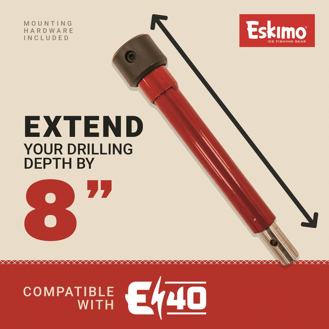 Eskimo Electric Auger Extension - Steel