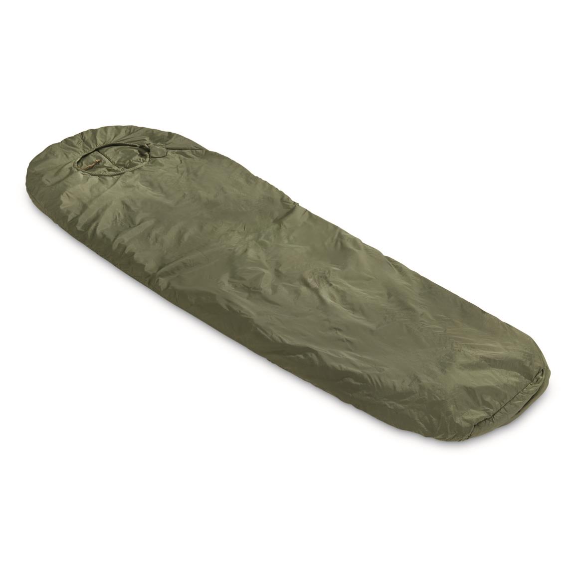 Belgian Military Surplus Intermediate Mummy Sleeping Bag, Used
