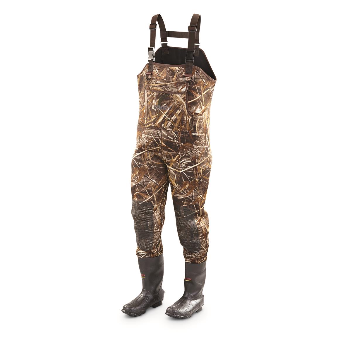 Guide Gear Men's 1,000-gram Insulated Hunting Chest Waders, Realtree MAX-5®