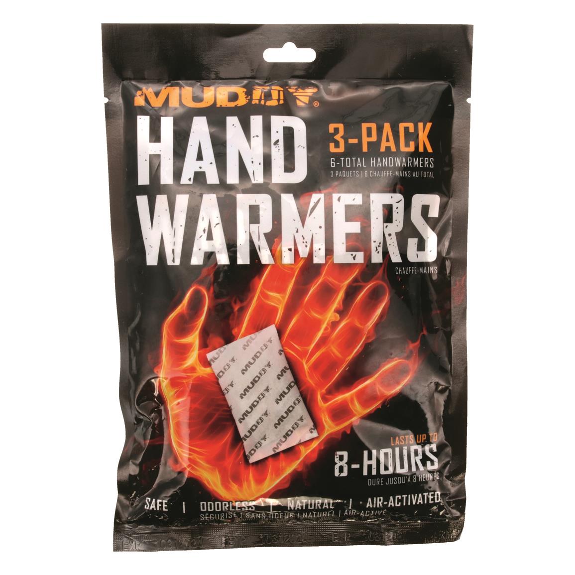 Muddy Disposable Hand Warmers, 3 Pack