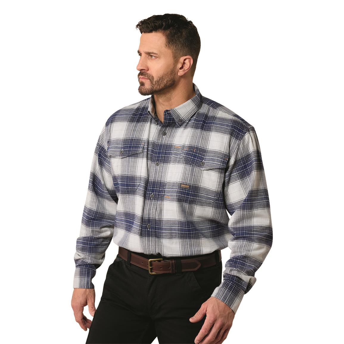 Ariat Men's Rebar Flannel DuraStretch Work Shirt