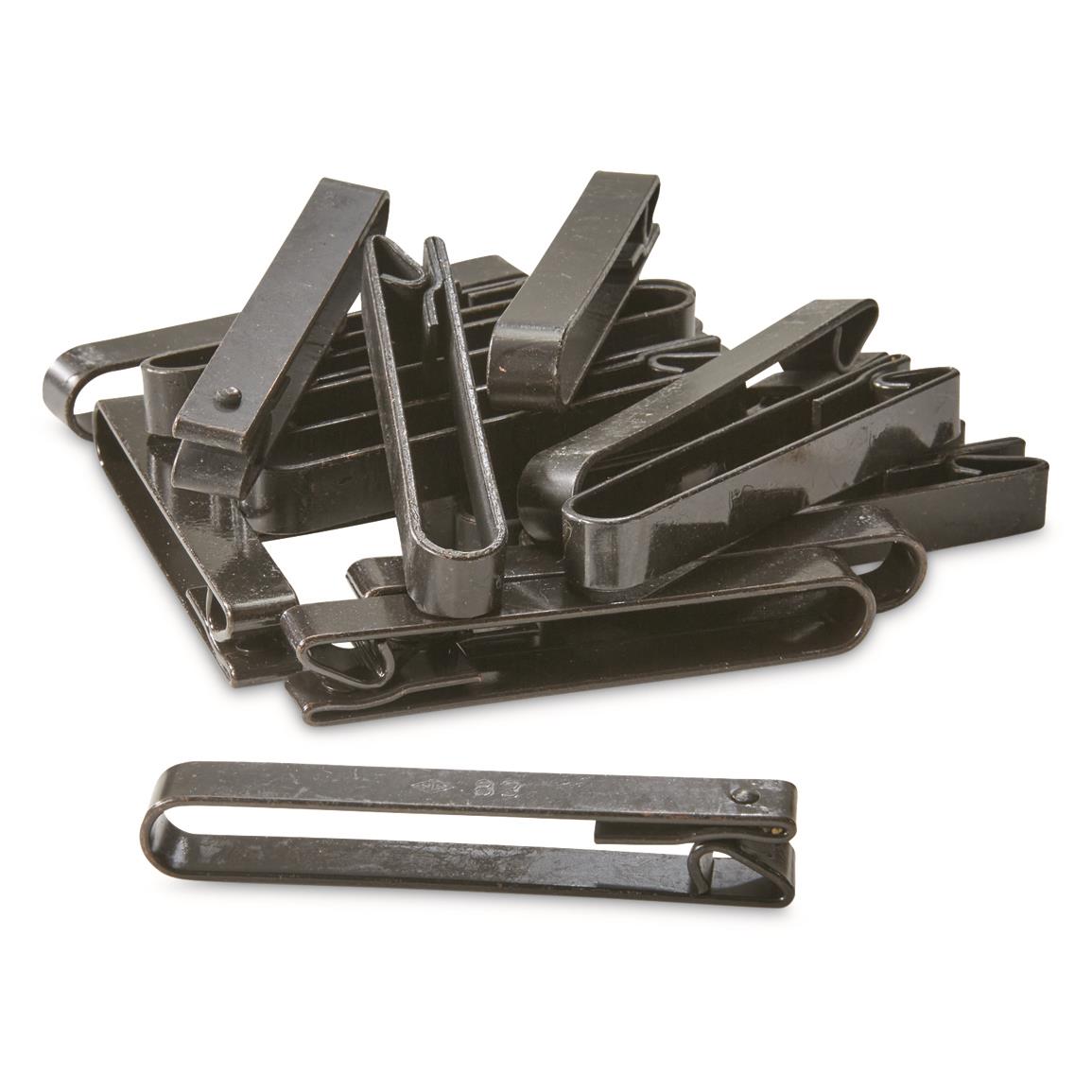 Alice Clips Military Style Black Metal Steel Clip (2) Army Pouch Attachment