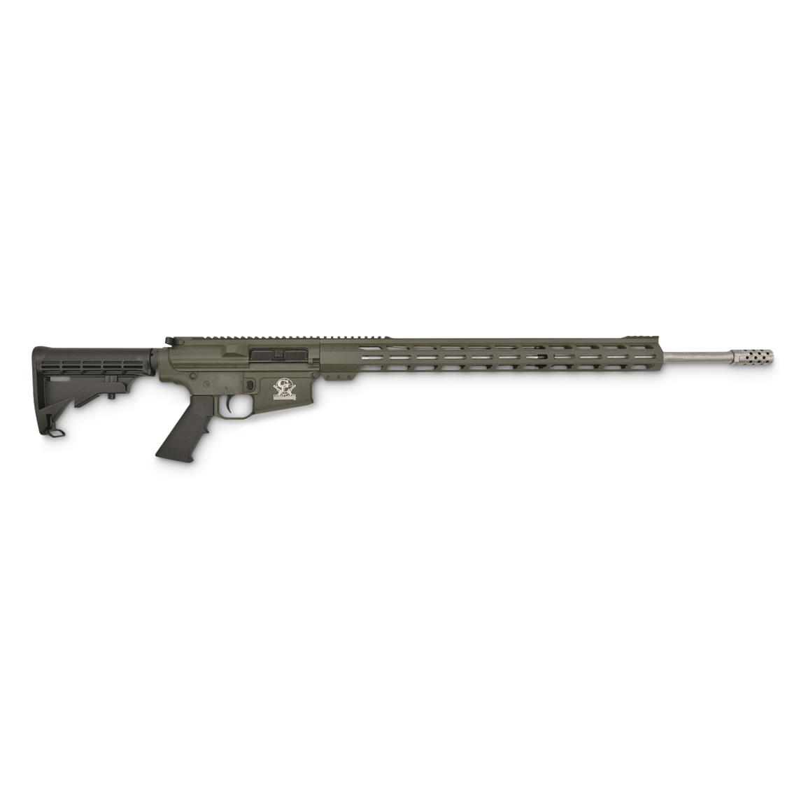 Great Lakes GL-10 AR-10, Semi-auto, .243 Win., 24" Stainless Barrel, Olive Drab, 5+1 Rds.