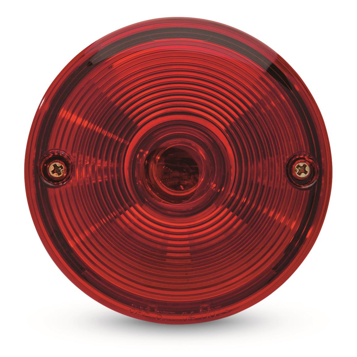 TowSmart Round Combination Trailer Light - Red Stop, Turn, Tail and License
