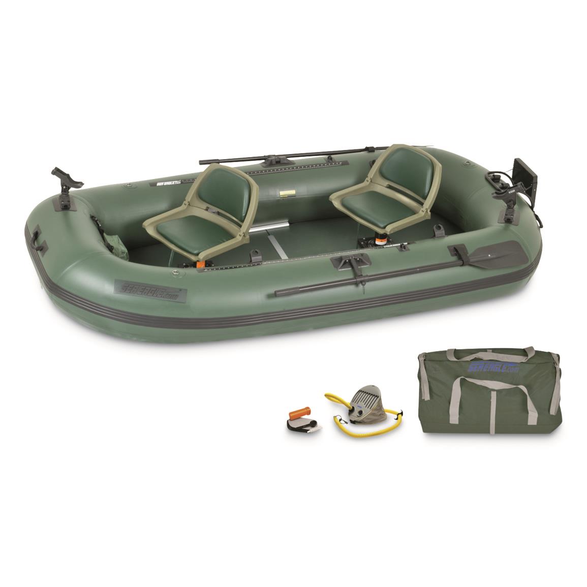 Sea Eagle Stealth Stalker 10 Frameless Inflatable Fishing Boat with Pro ...