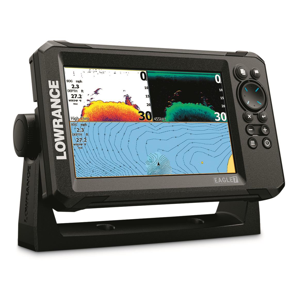 Lowrance Eagle 7 SplitShot Fishfinder with U.S. Inland Mapping - 740781,  Fish Finders at Sportsman's Guide