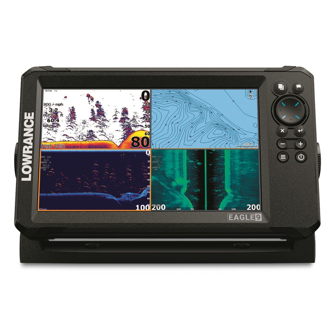 Lowrance Eagle 9 TripleShot Fishfinder with U.S. Inland Mapping - 740785,  Fish Finders at Sportsman's Guide