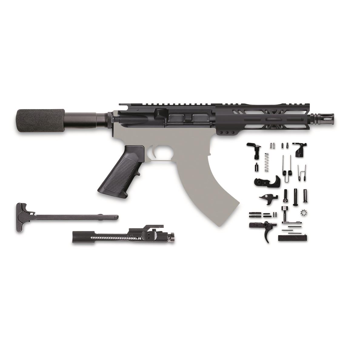 CBC AR-47 Pistol Kit, Semi-auto, 7.62x39mm, 7.5