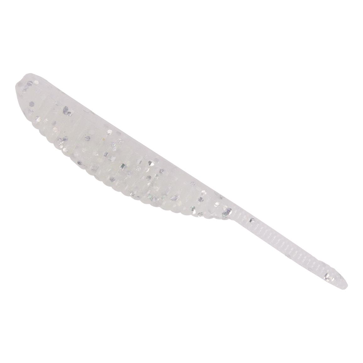 Yamamoto Baits Shad Shape Worm - 3-3/4' - Blue Pearl Silver Flake