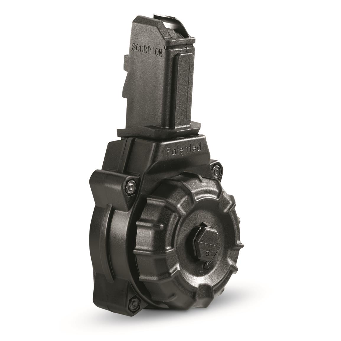 ProMag CZ Scorpion Drum Magazine, 9mm, 30 Rounds 741251, Handgun