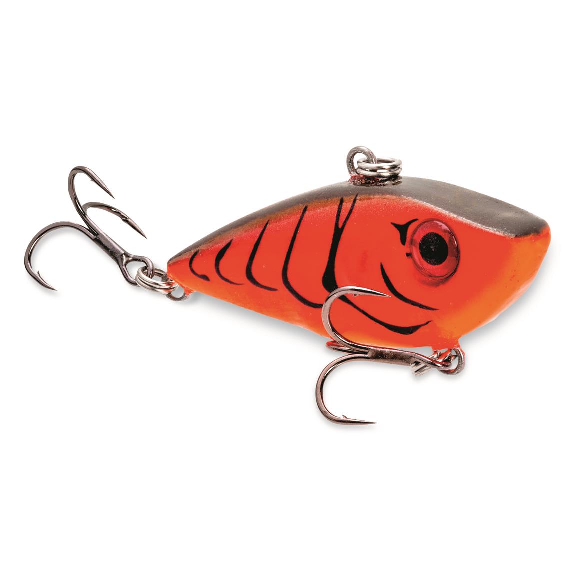 Strike King Bitsy Shad - Fire Craw - 1-3/4' - 1/8 oz.