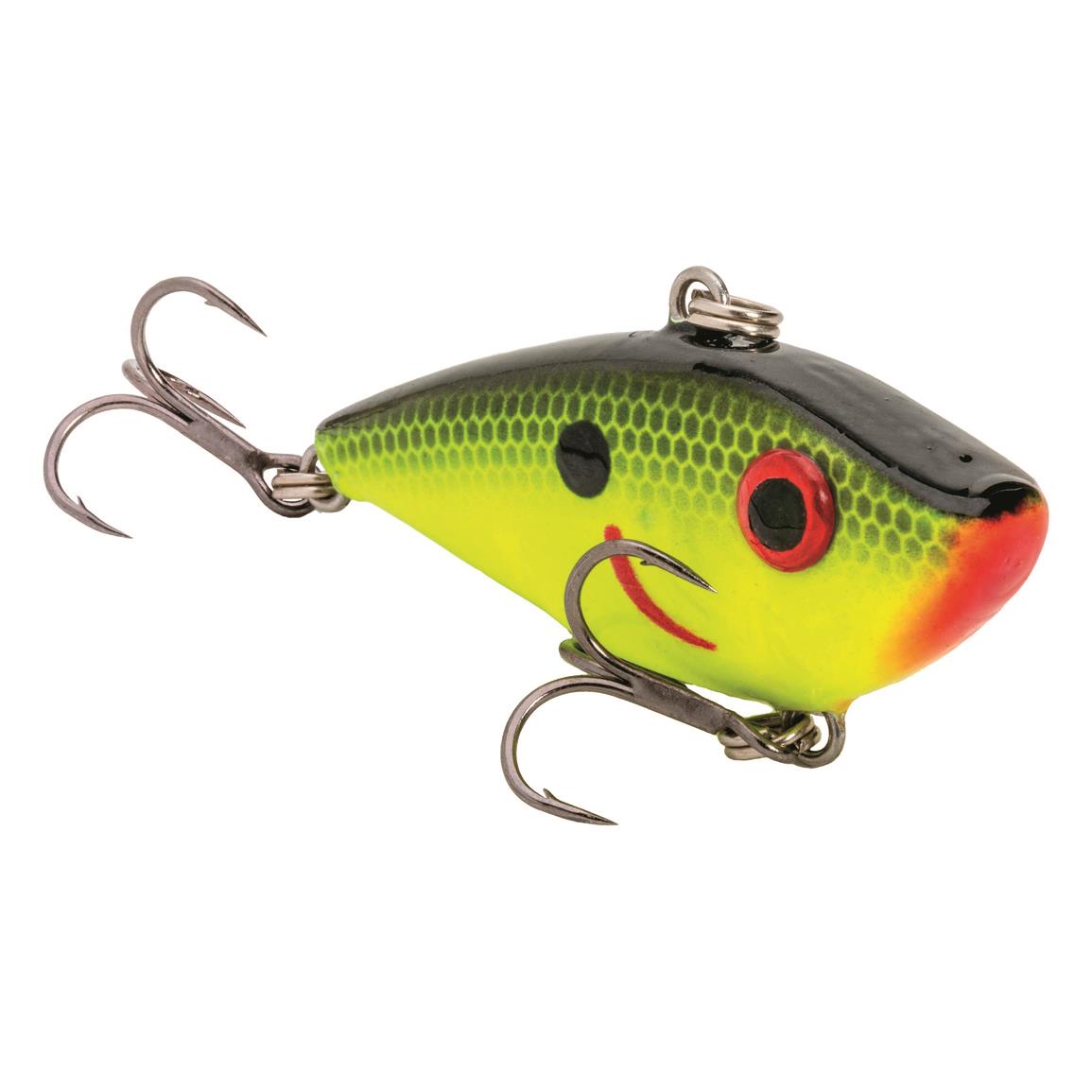 Strike King Bitsy Shad - Chartreuse/Black Back - 1-3/4' - 1/8 oz.